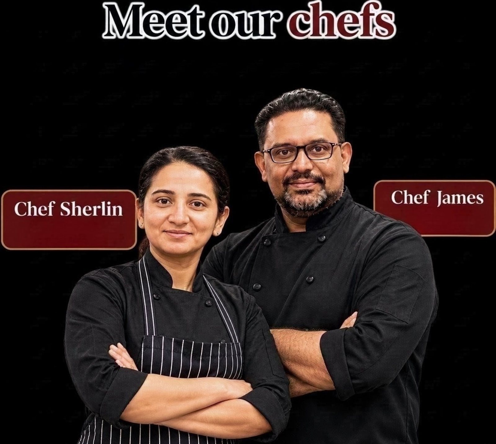 MapleMirch chefs James and Sherlin